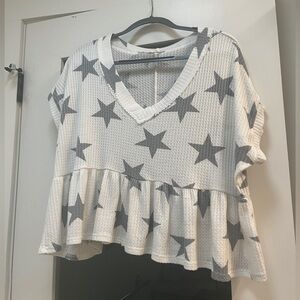 Altar’d State Waffled Star Top